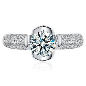 1.0 Ct Round Cut Diamond Engagement Ring