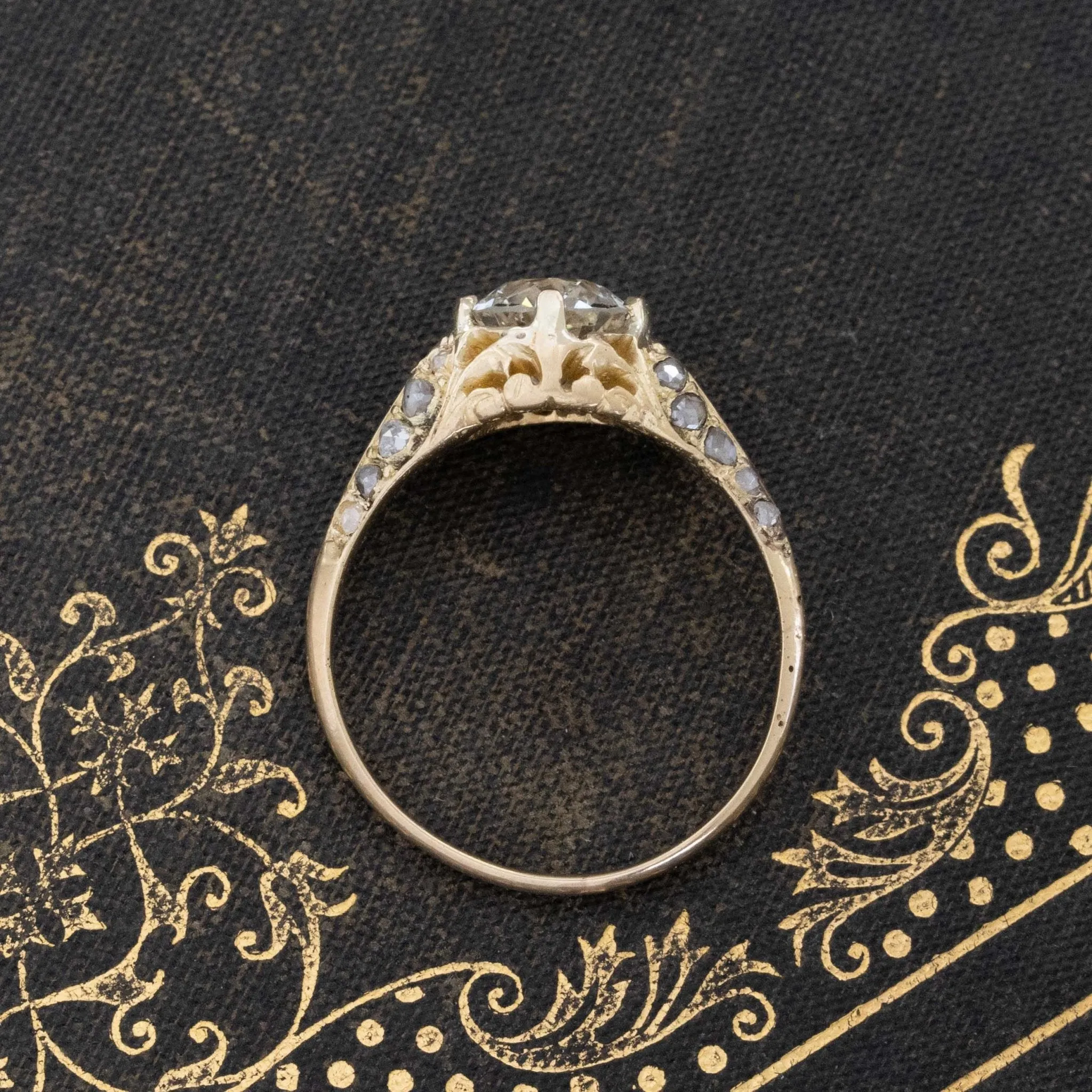1.40ct Antique Old European Cut Diamond Solitaire, GIA K VS1