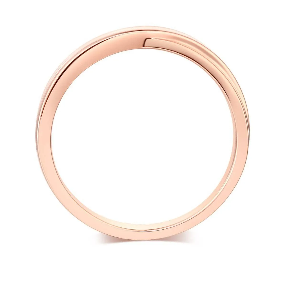 14K Rose Gold Wedding Band Ring