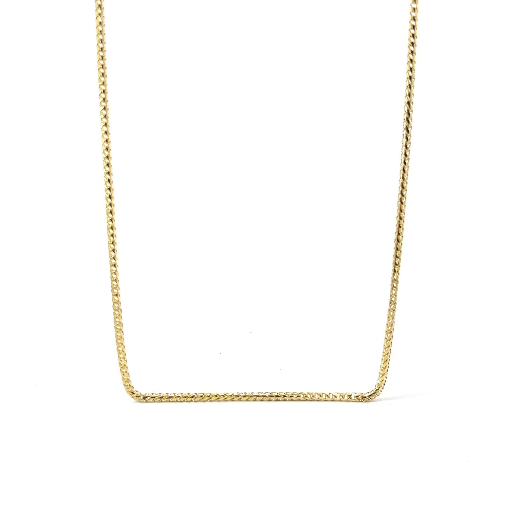 14k Yellow Gold 14.1 Gram Wheat Necklace 24"inch 2mm
