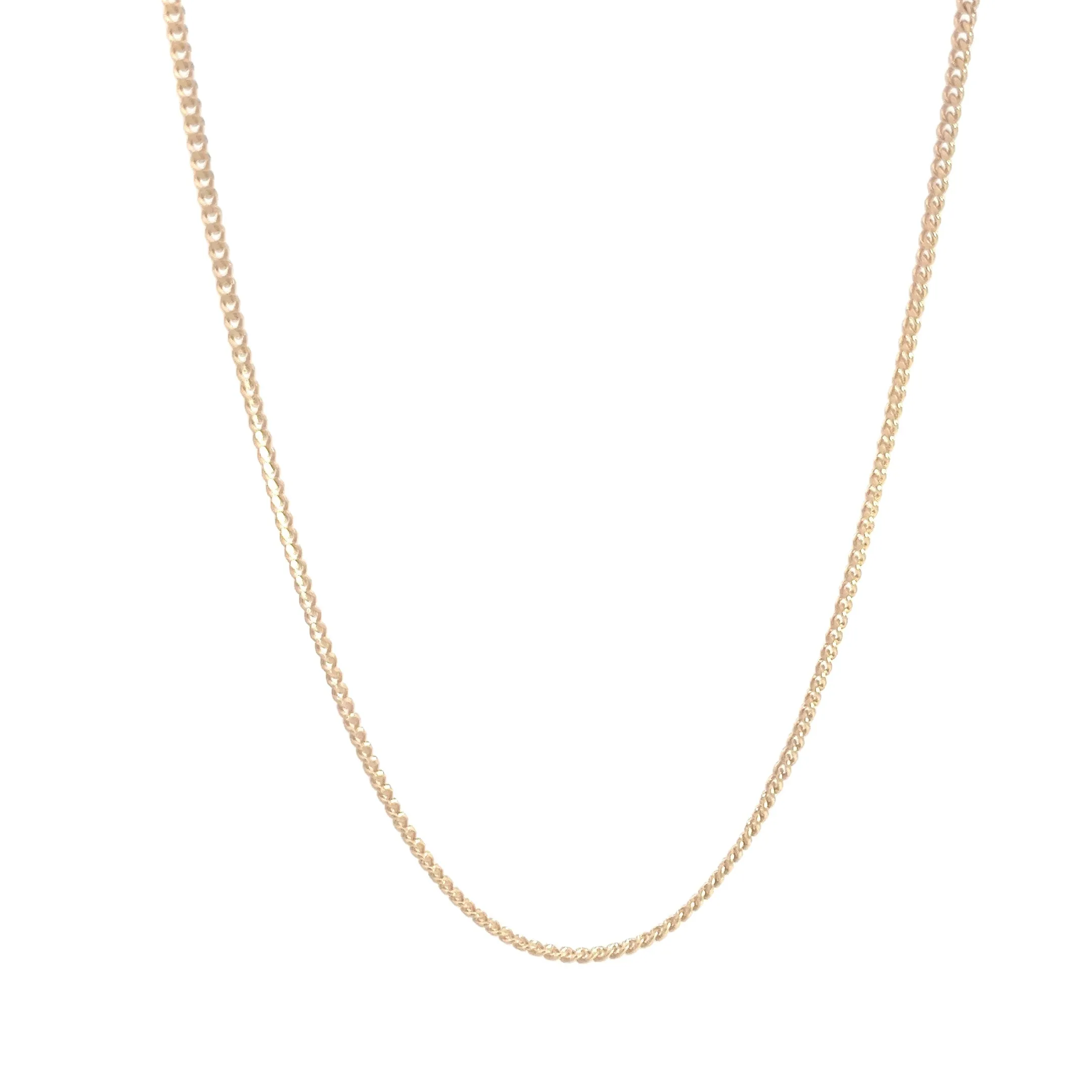 14k Yellow Gold 5.7 Gram 1.5mm Micro Cuban Link Chain 24"inch