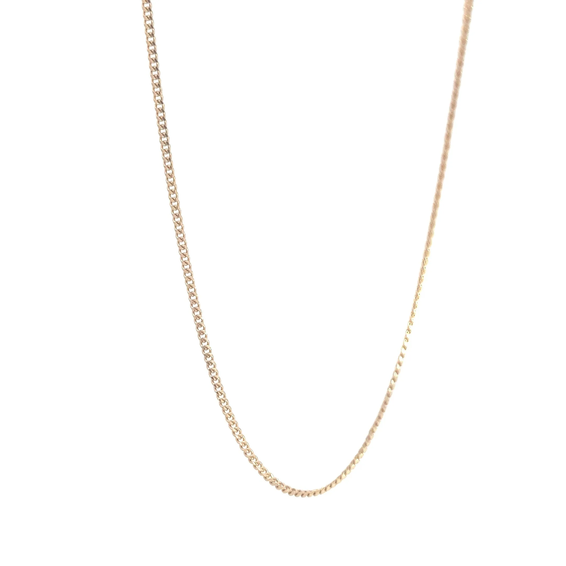 14k Yellow Gold 5.7 Gram 1.5mm Micro Cuban Link Chain 24"inch