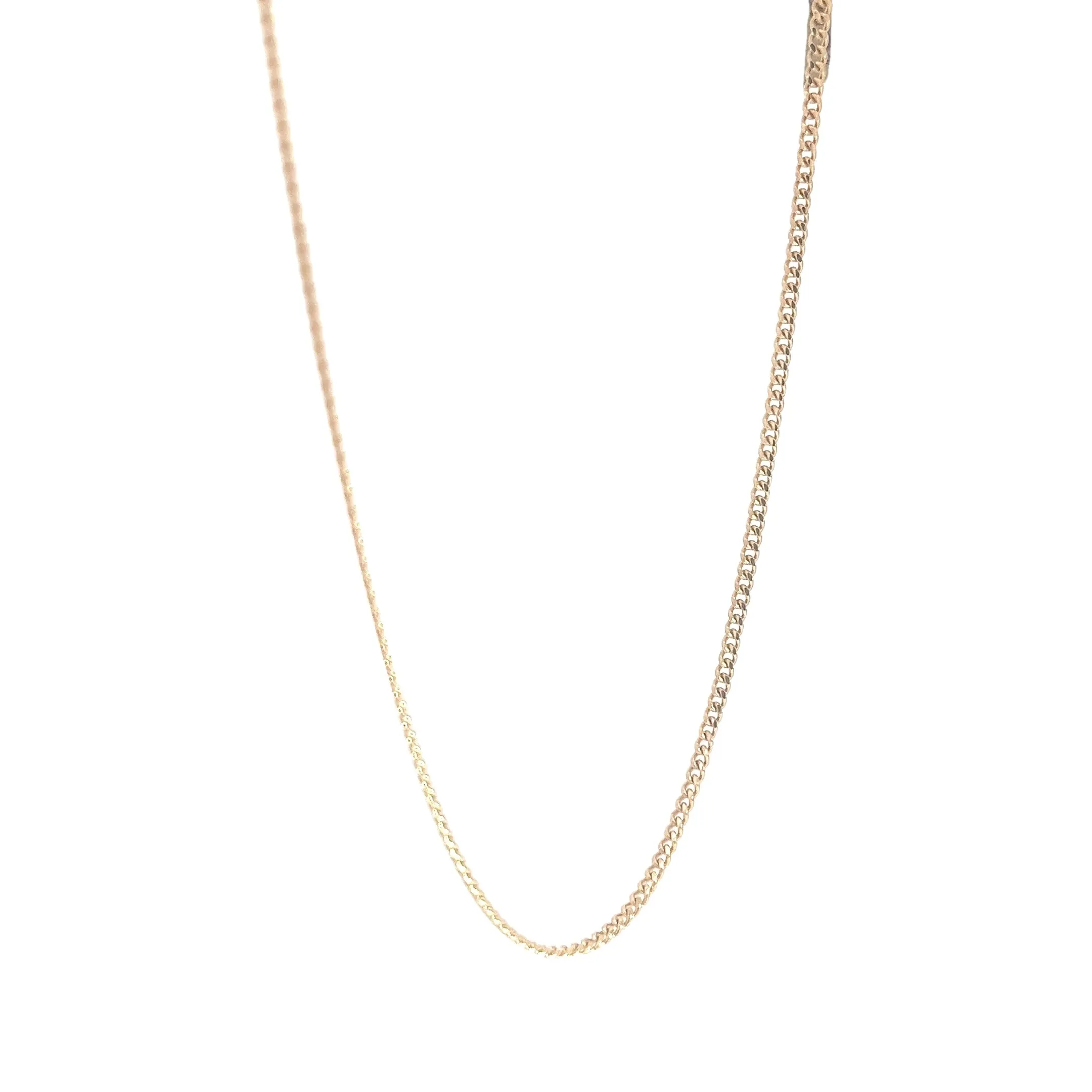 14k Yellow Gold 5.7 Gram 1.5mm Micro Cuban Link Chain 24"inch