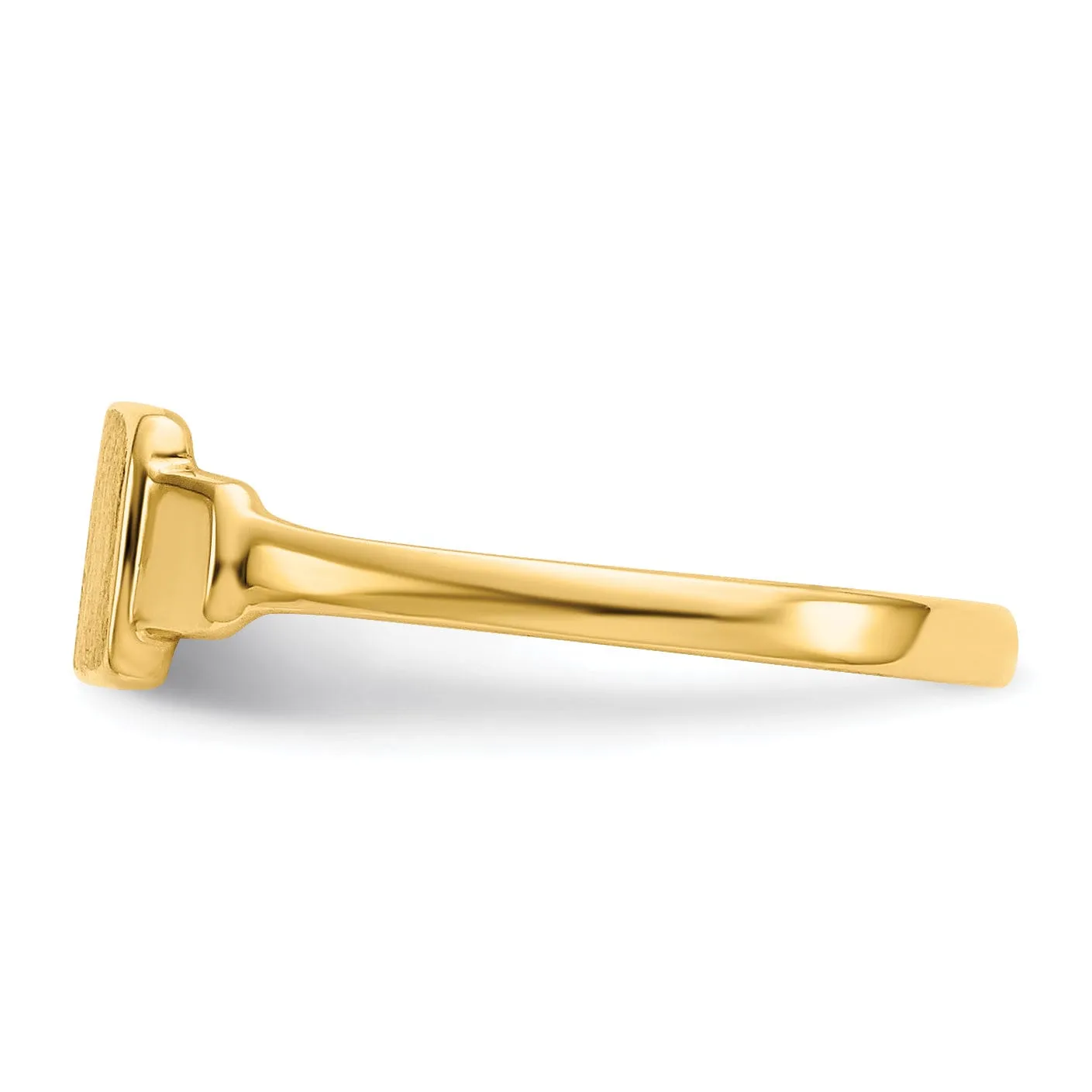 14k Yellow Gold Signet Children's Ring