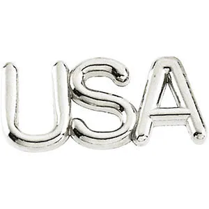 14k Yellow Gold USA Lapel Pin