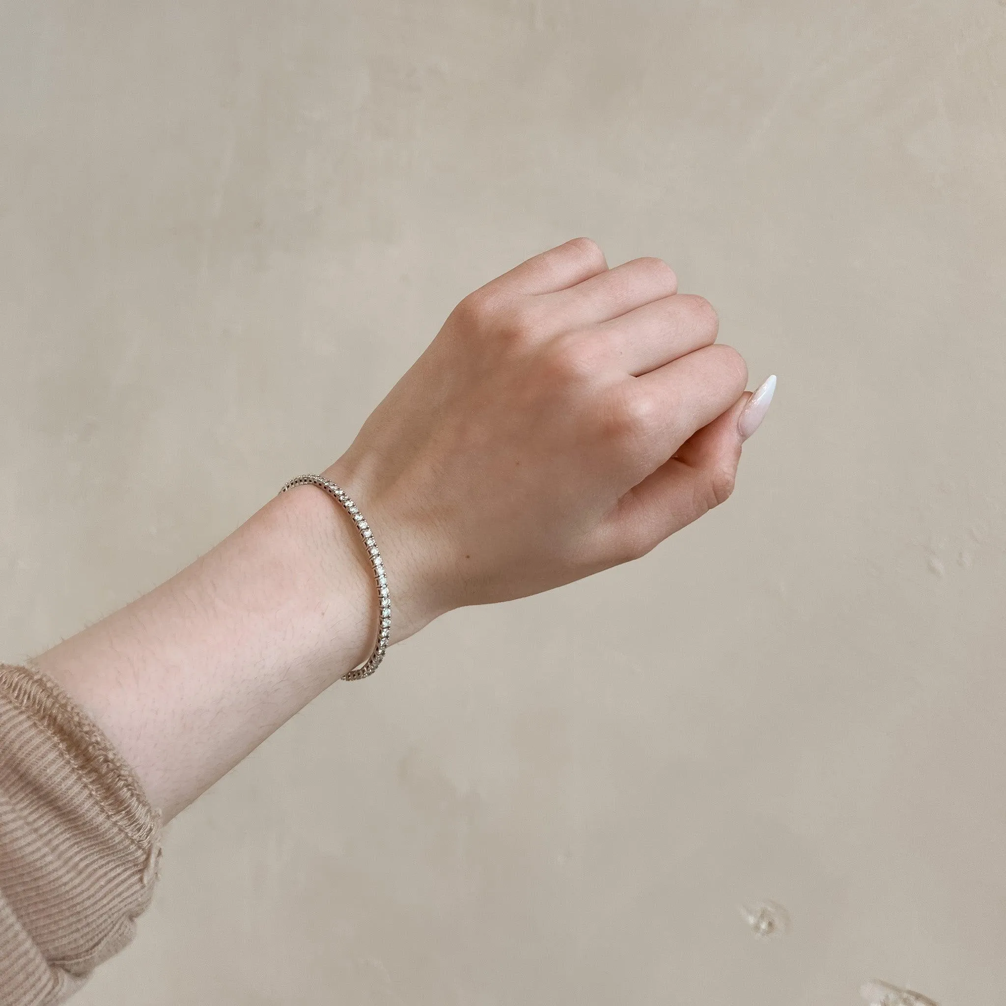 3 CTW Diamond Eternity Flex Bangle