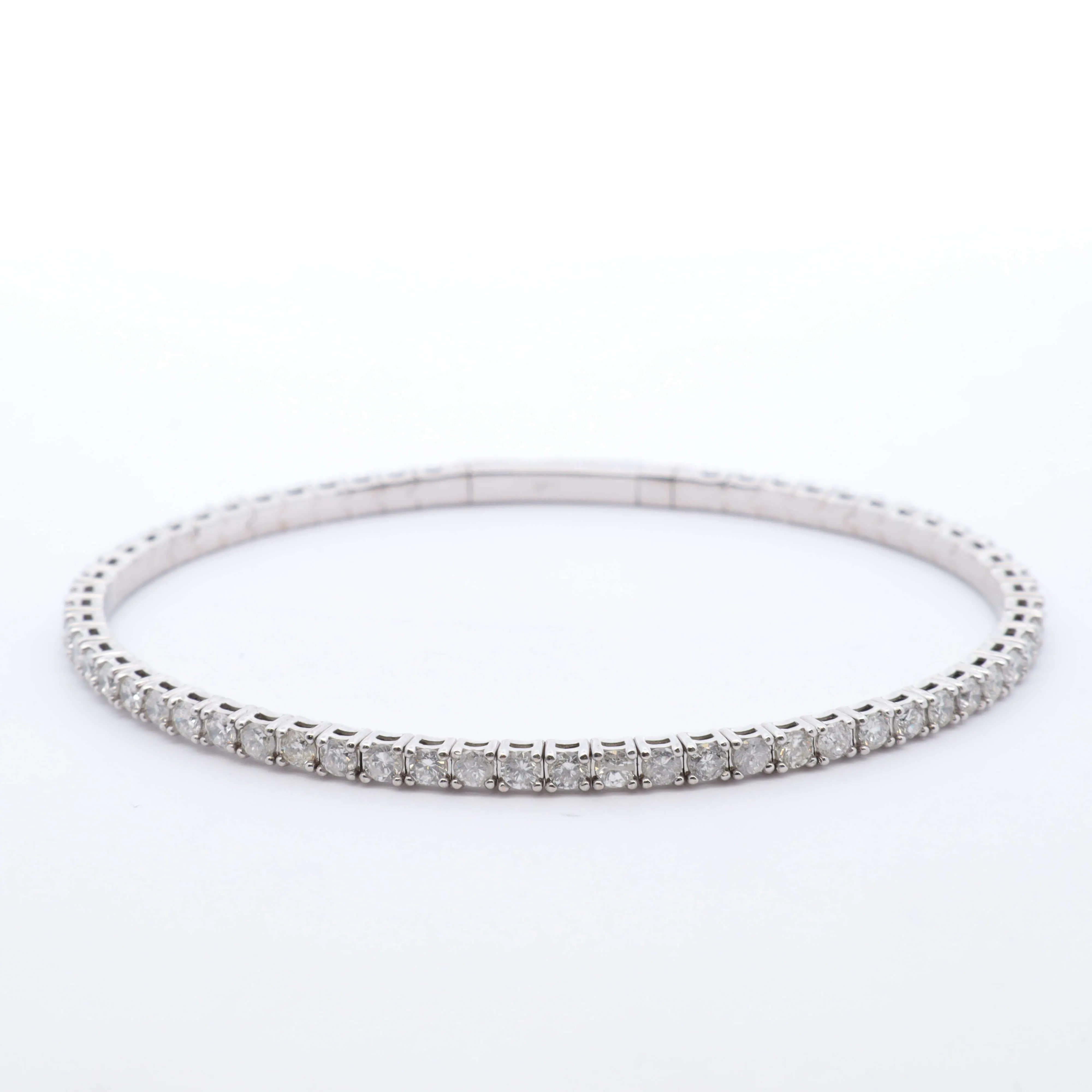 3 CTW Diamond Eternity Flex Bangle