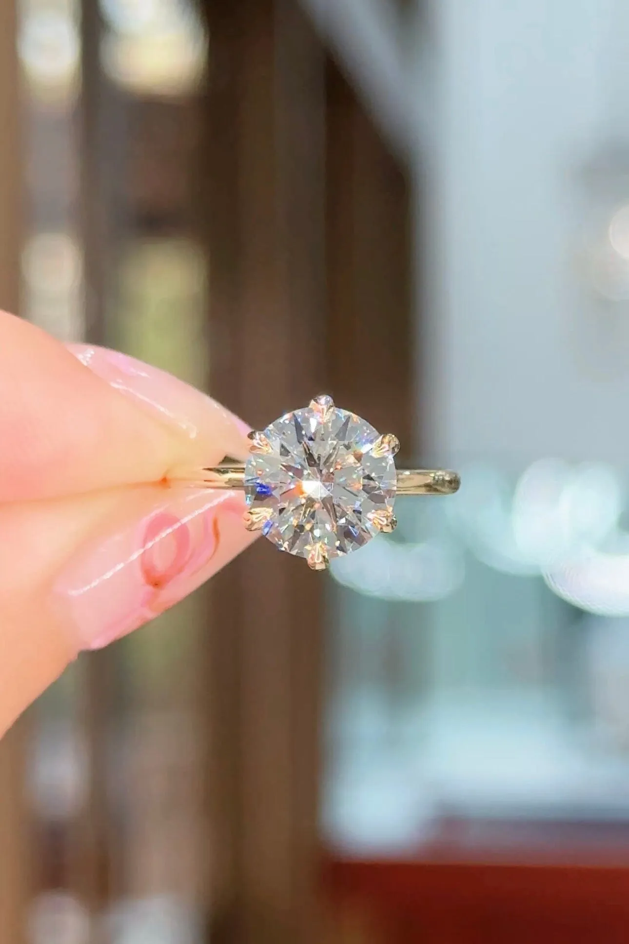 3.03ct E-VS1 Round Lab Diamond Caraline
