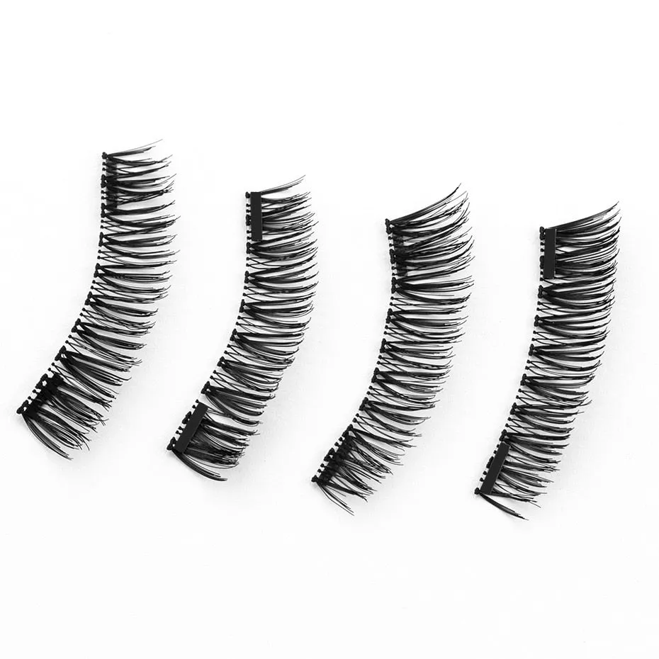 3D/6D Magnetic Eyelashes   2 Magnets  Soft Hair Natural Long