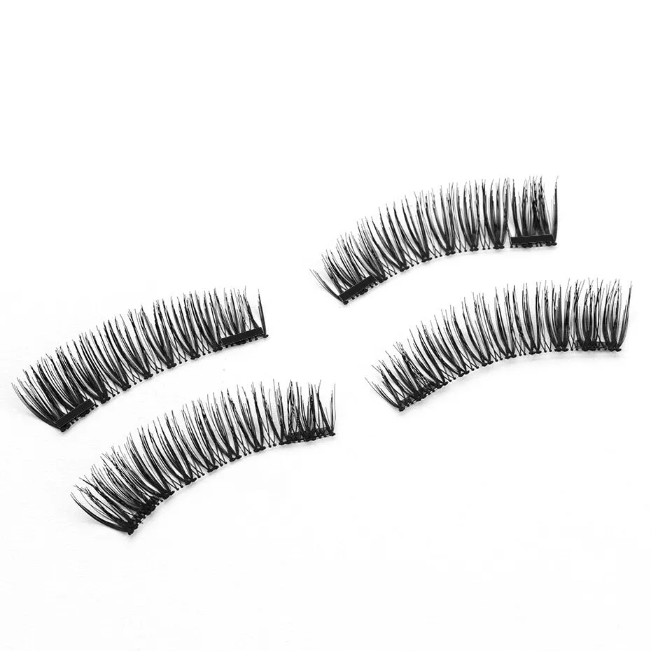 3D/6D Magnetic Eyelashes   2 Magnets  Soft Hair Natural Long