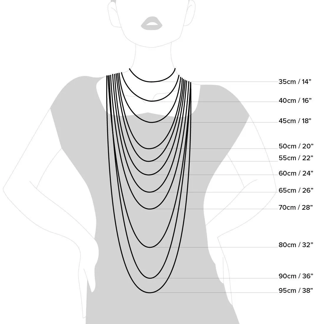 45cm Sterling Silver Cubic Zirconia Double Row Cross Necklace