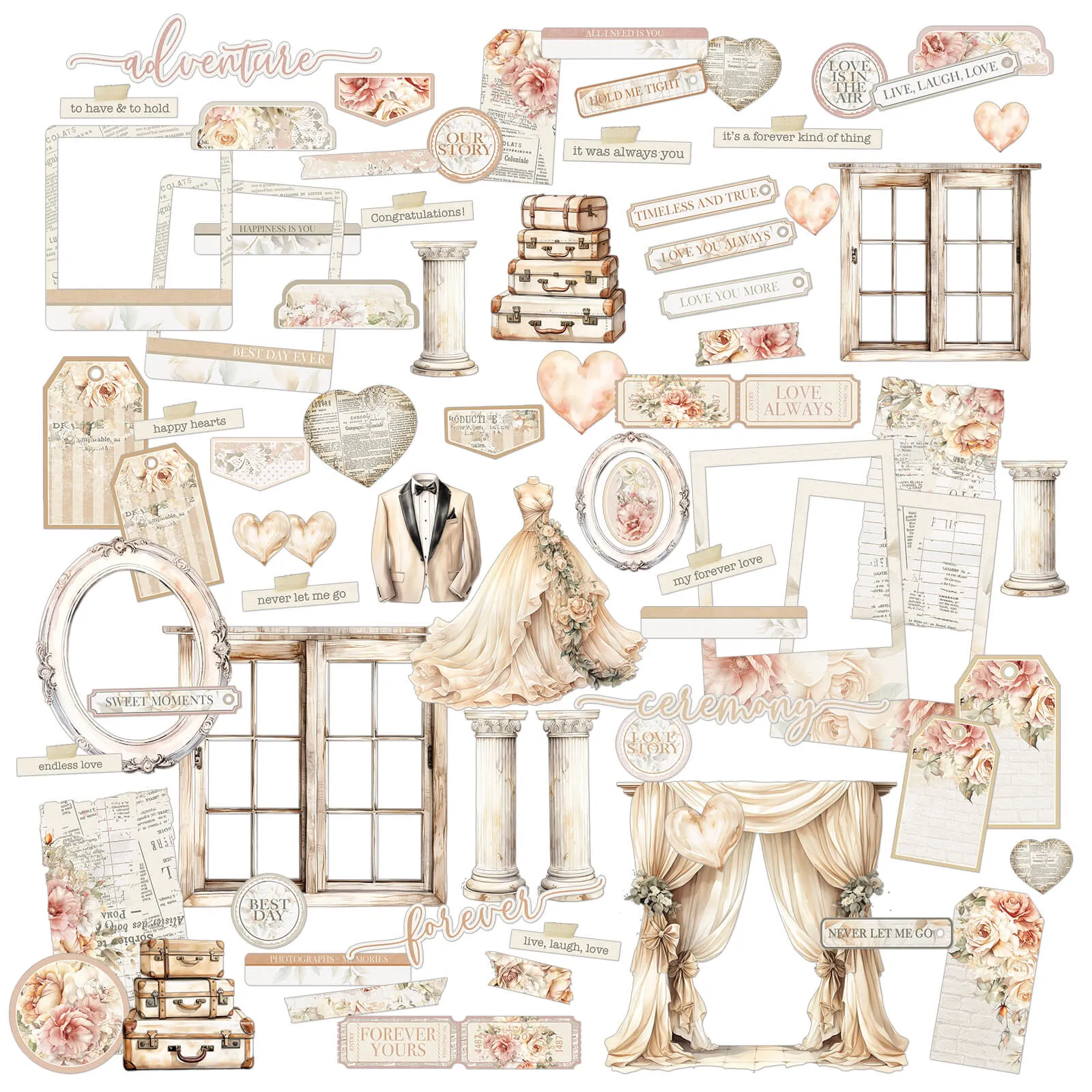 49 & Market - One Perfect Day - Die-Cut Elements