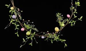 4'L Egg / Leaf / Berry Garland - HE7280