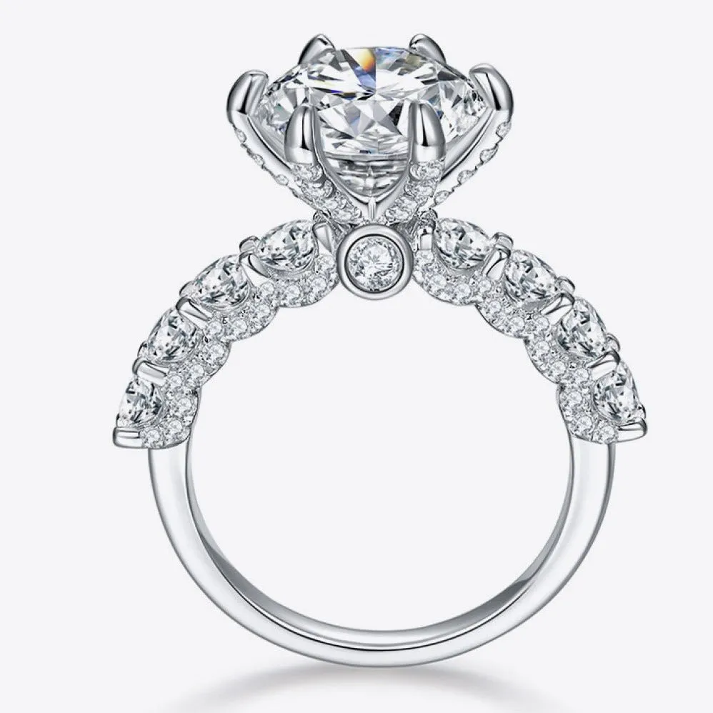 5.0 Ct Hundred Face Cut Diamond Engagement Ring