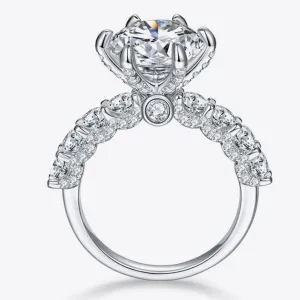 5.0 Ct Hundred Face Cut Diamond Engagement Ring