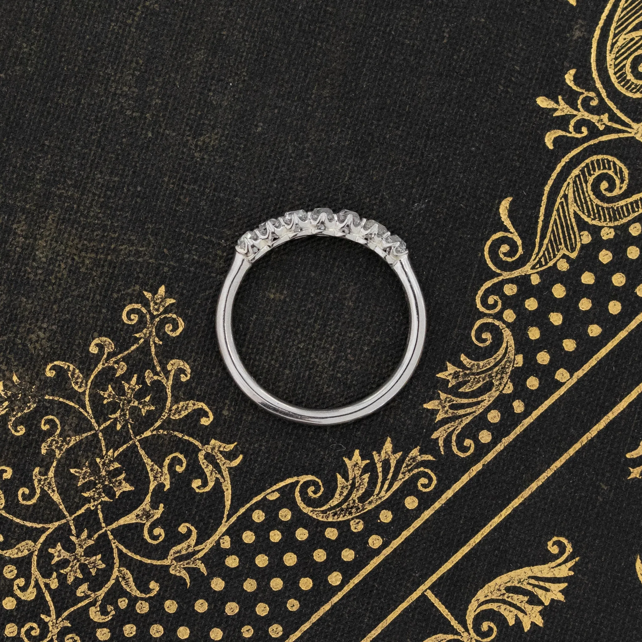 .53ctw Petite Old Mine Cut Diamond Band