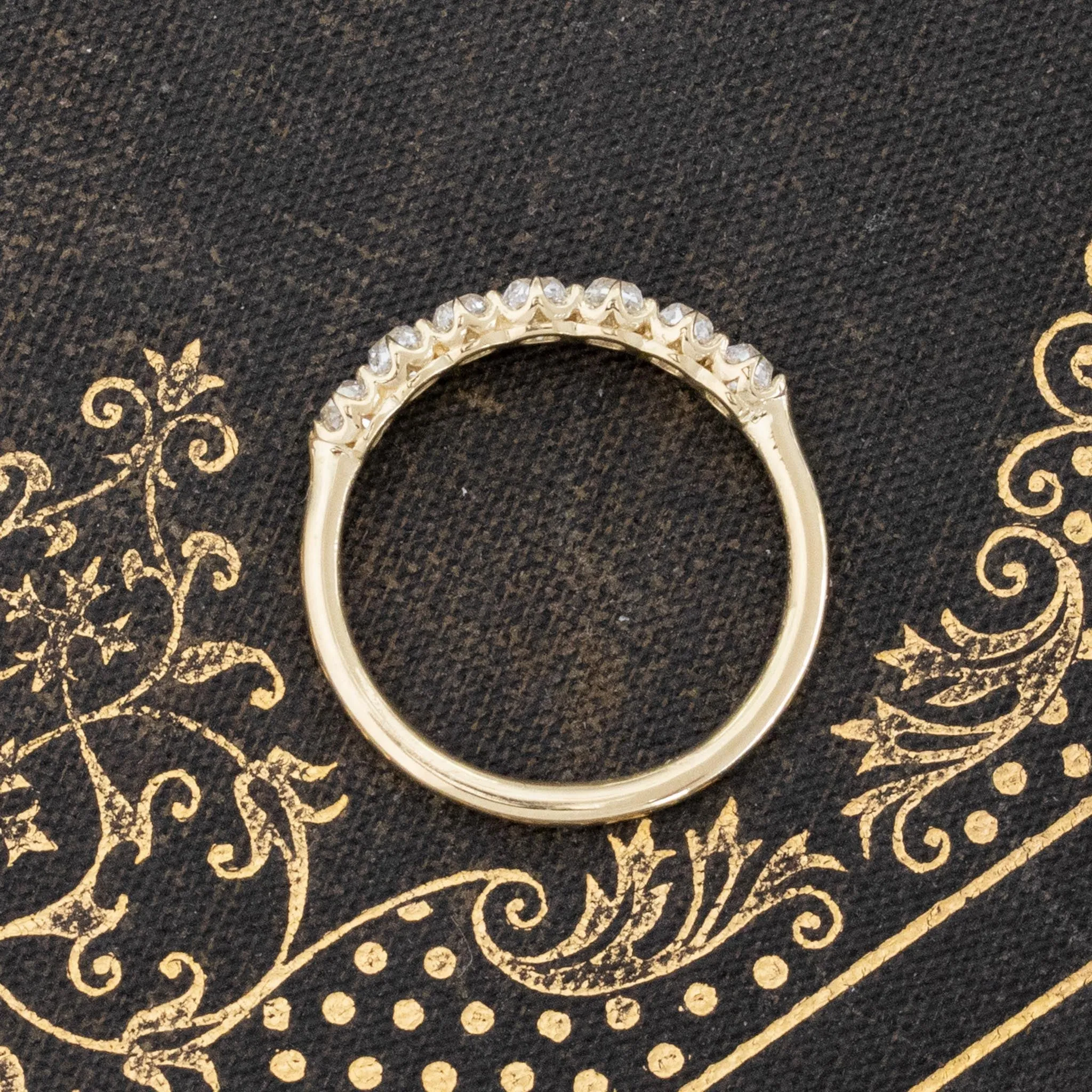 .58ctw Petite Old Mine Cut Diamond 7-Stone Band