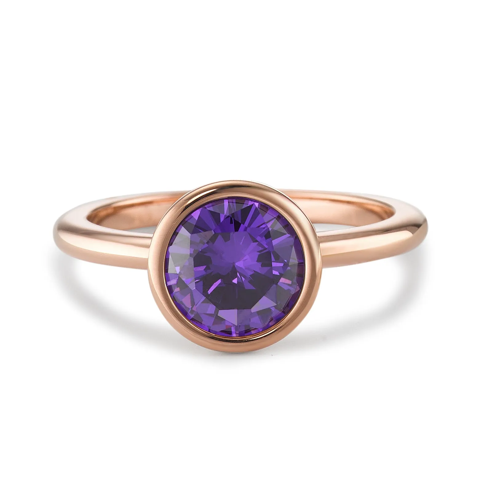 594033 TeNo Joy Ring, Purple in Rose 9.5mm