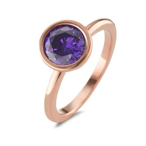 594033 TeNo Joy Ring, Purple in Rose 9.5mm