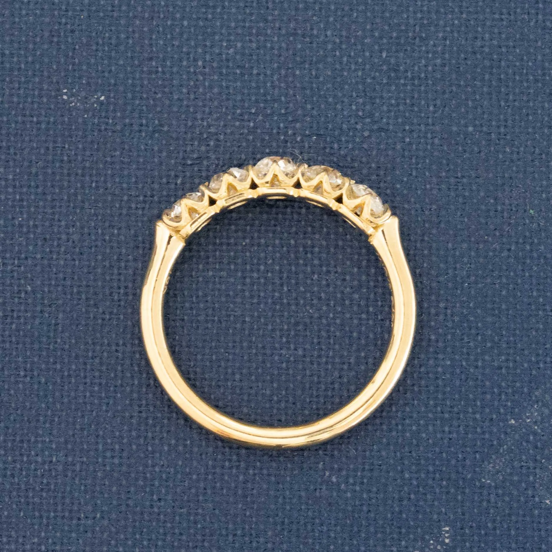 .67ctw Petite Old Mine Cut Diamond 5-Stone Band