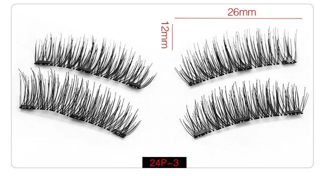 6D Magnetic Eyelashes   3 Magnets Soft Hair Sexy