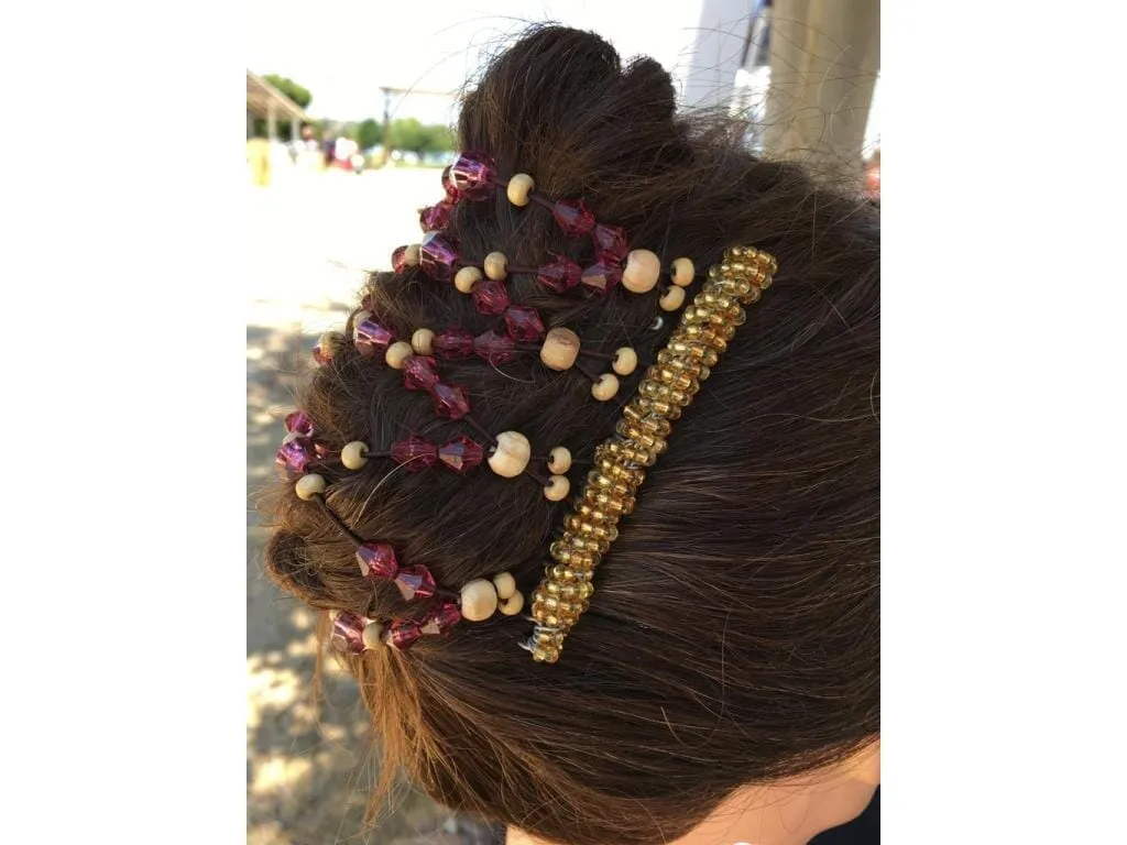 African Butterfly Wire Hair Clip - 9 Tong 633