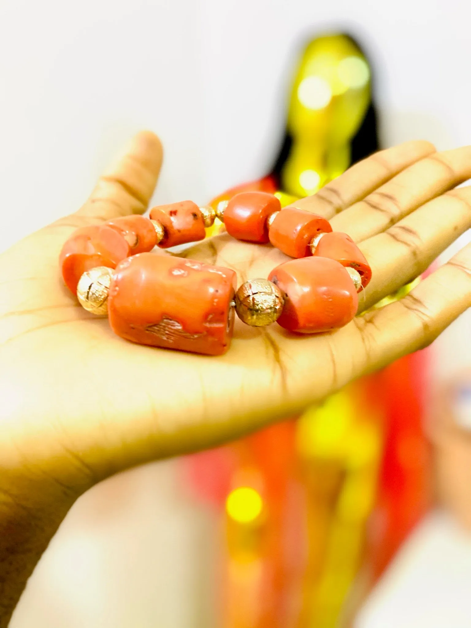 African Coral Bracelet