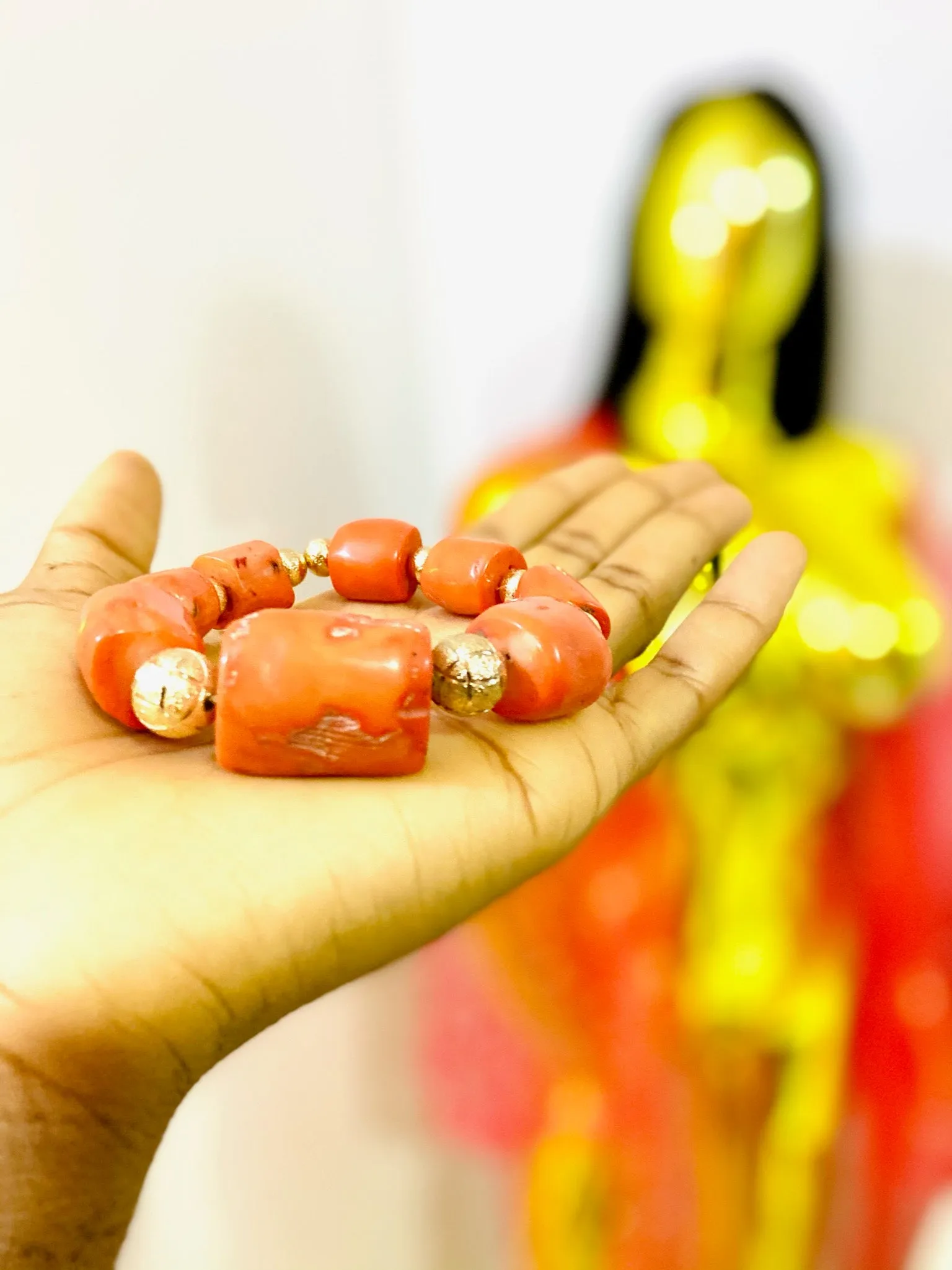 African Coral Bracelet