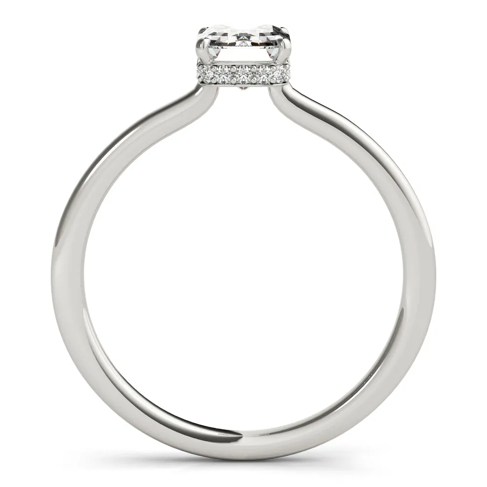Aimee Emerald Lab Grown Diamond Solitaire Engagement Ring IGI Certified