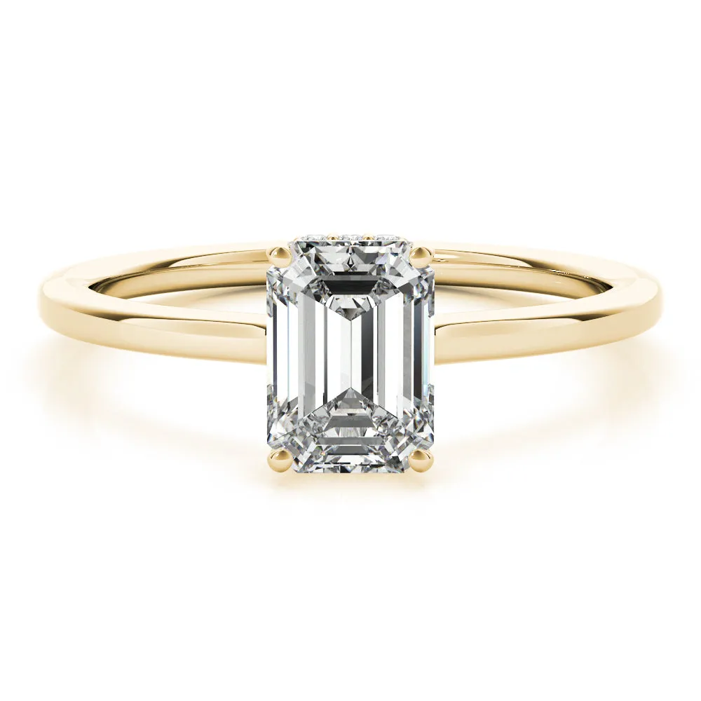 Aimee Emerald Lab Grown Diamond Solitaire Engagement Ring IGI Certified