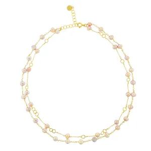 Allura Pearl Necklace In 14k