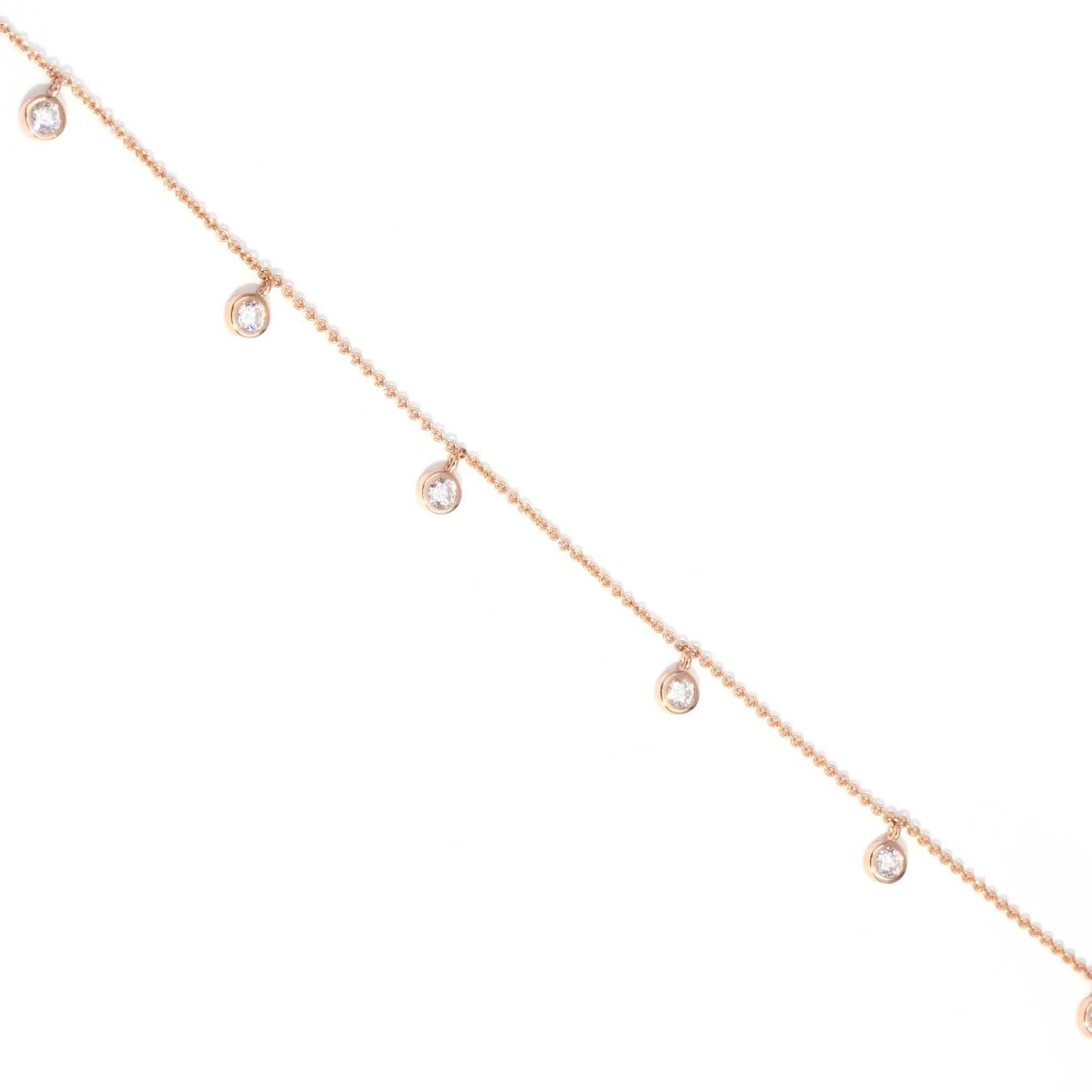 Amalfi Half Carat Diamond 9ct Rose Gold Swinging Necklace