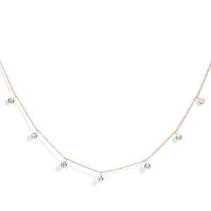 Amalfi Half Carat Diamond 9ct Rose Gold Swinging Necklace