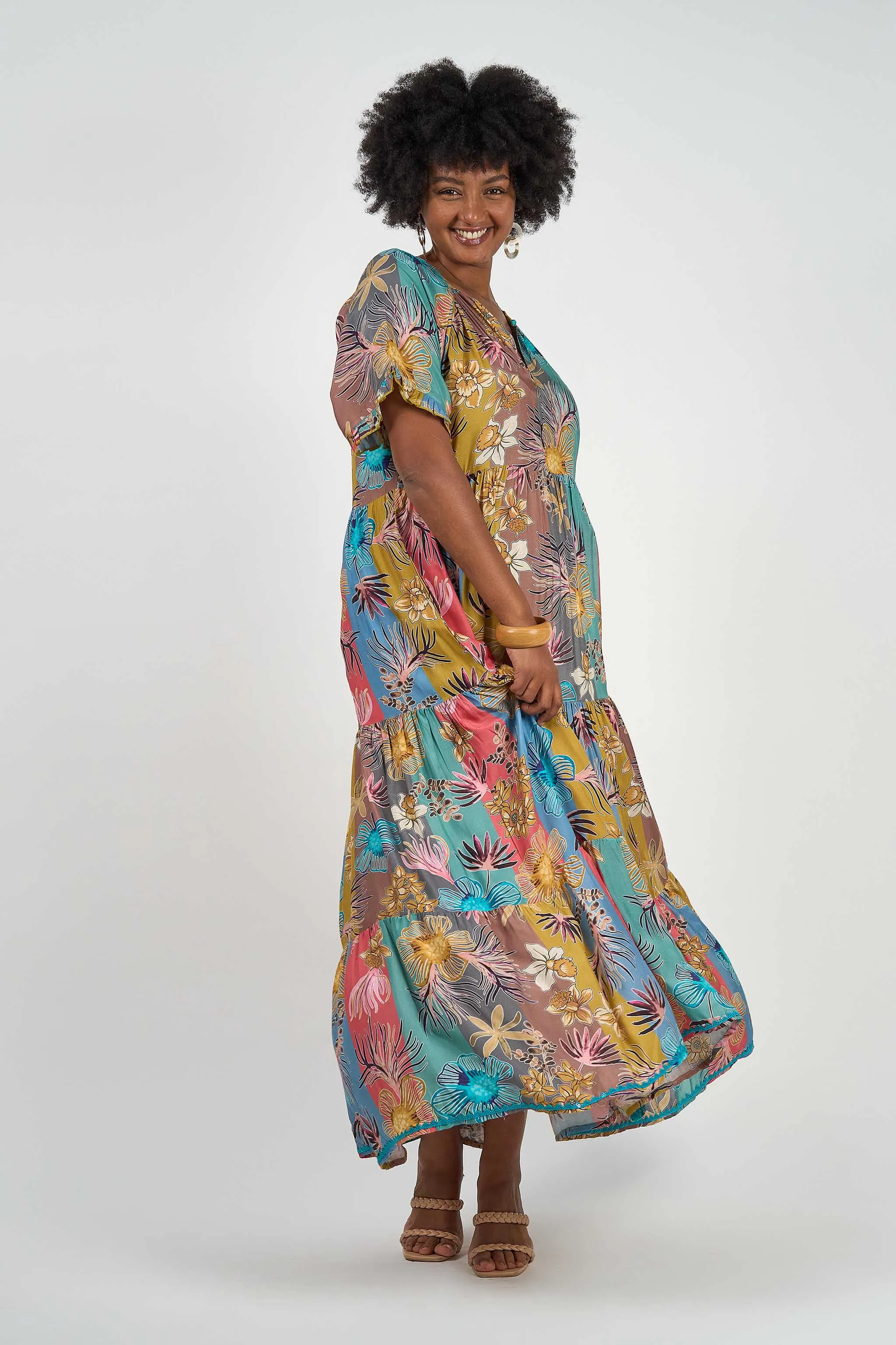 Amisha Short Sleeve Maxi Chai (Outlet - Final Sale Product)