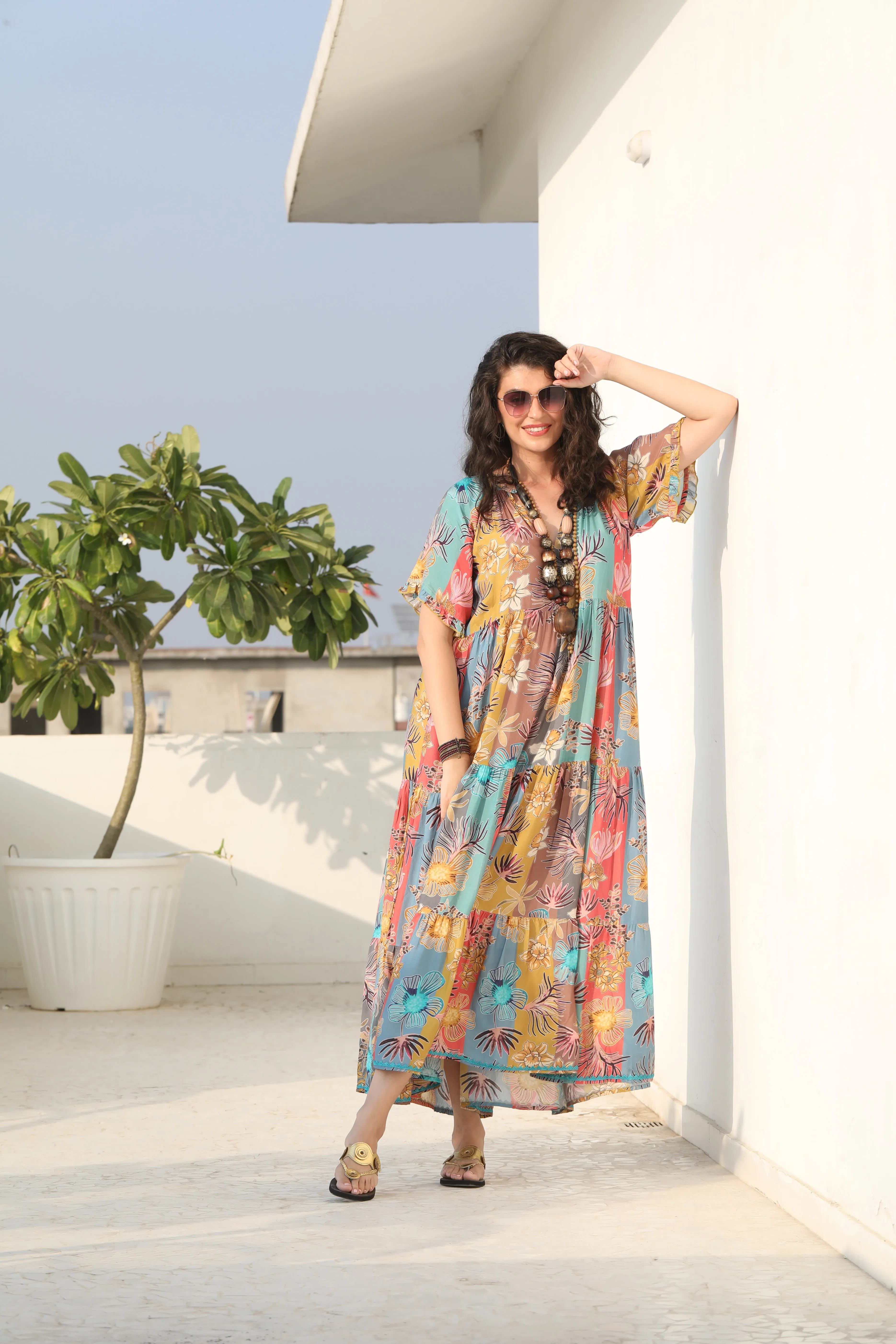 Amisha Short Sleeve Maxi Chai (Outlet - Final Sale Product)