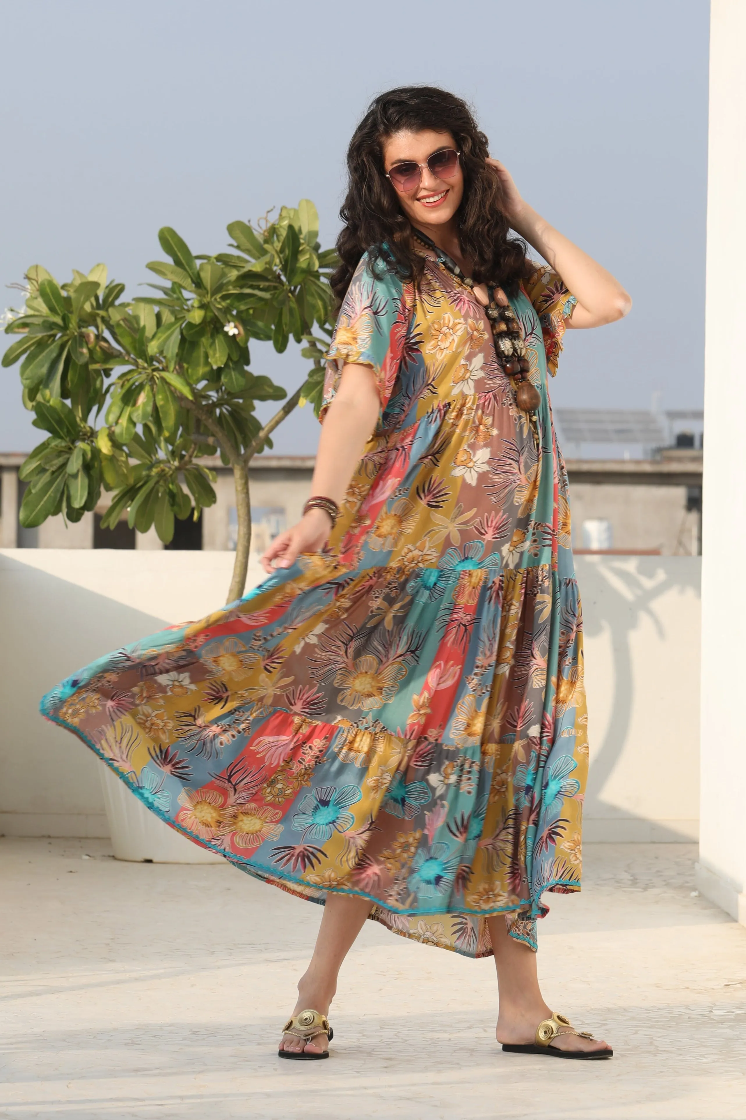 Amisha Short Sleeve Maxi Chai (Outlet - Final Sale Product)