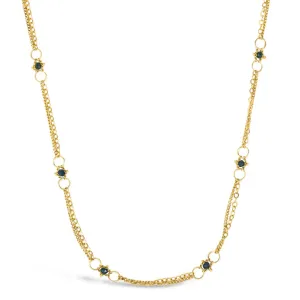 Amáli Blue Diamond Whisper Chain Necklace
