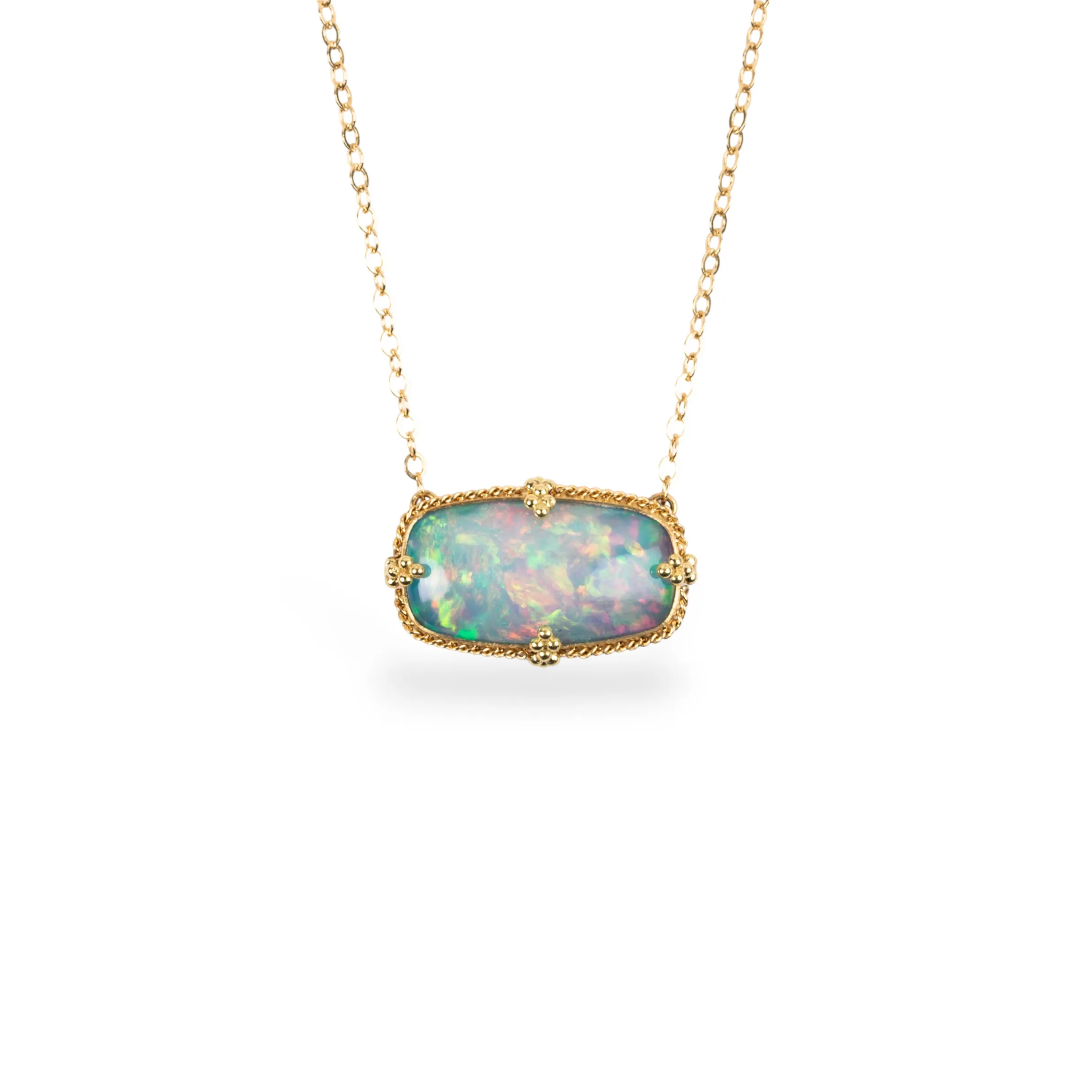 AMÁLI Ethiopian Opal Pendant Necklace