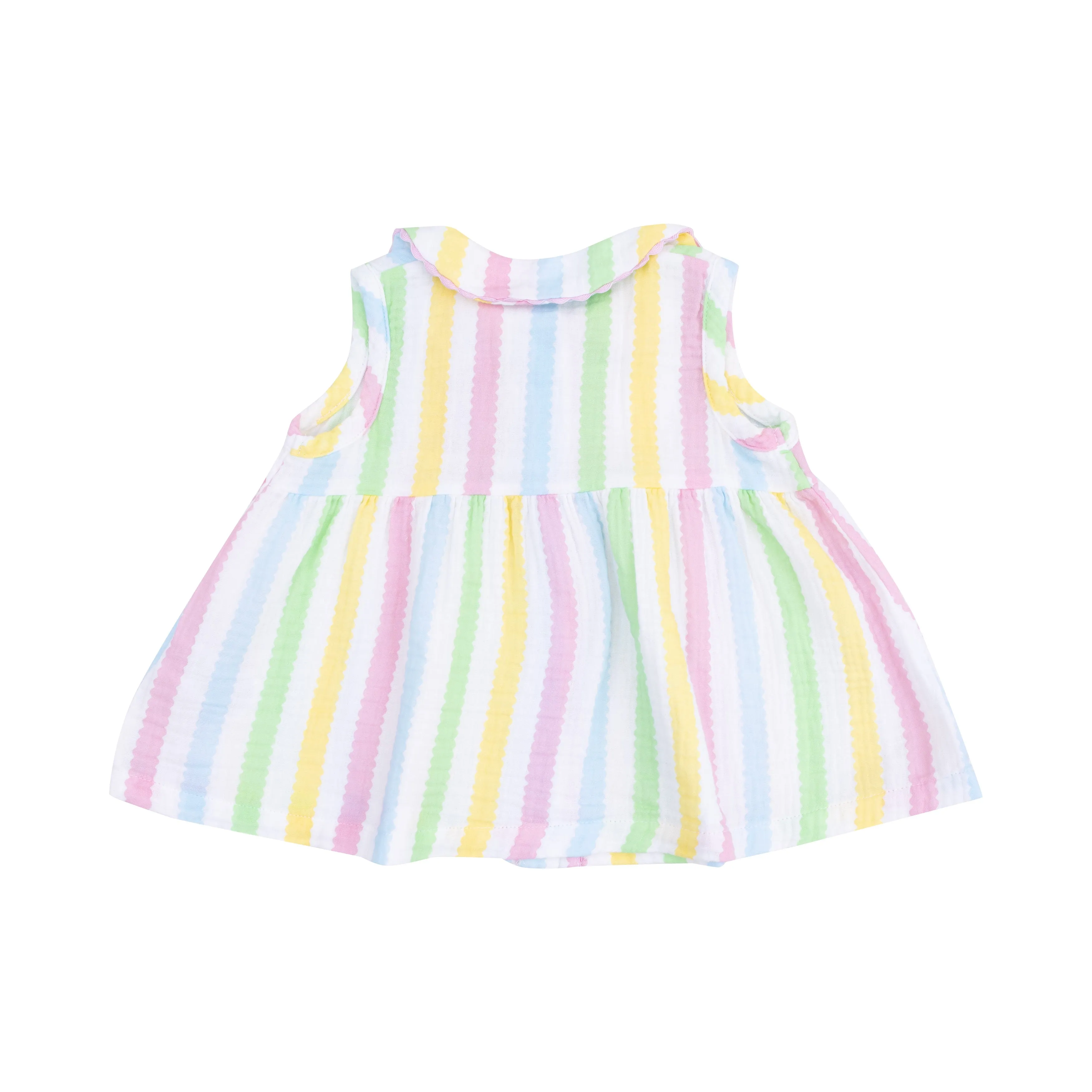 Angel Dear || Ric Rac Stripe The Jill- Peter Pan Button Front Dress