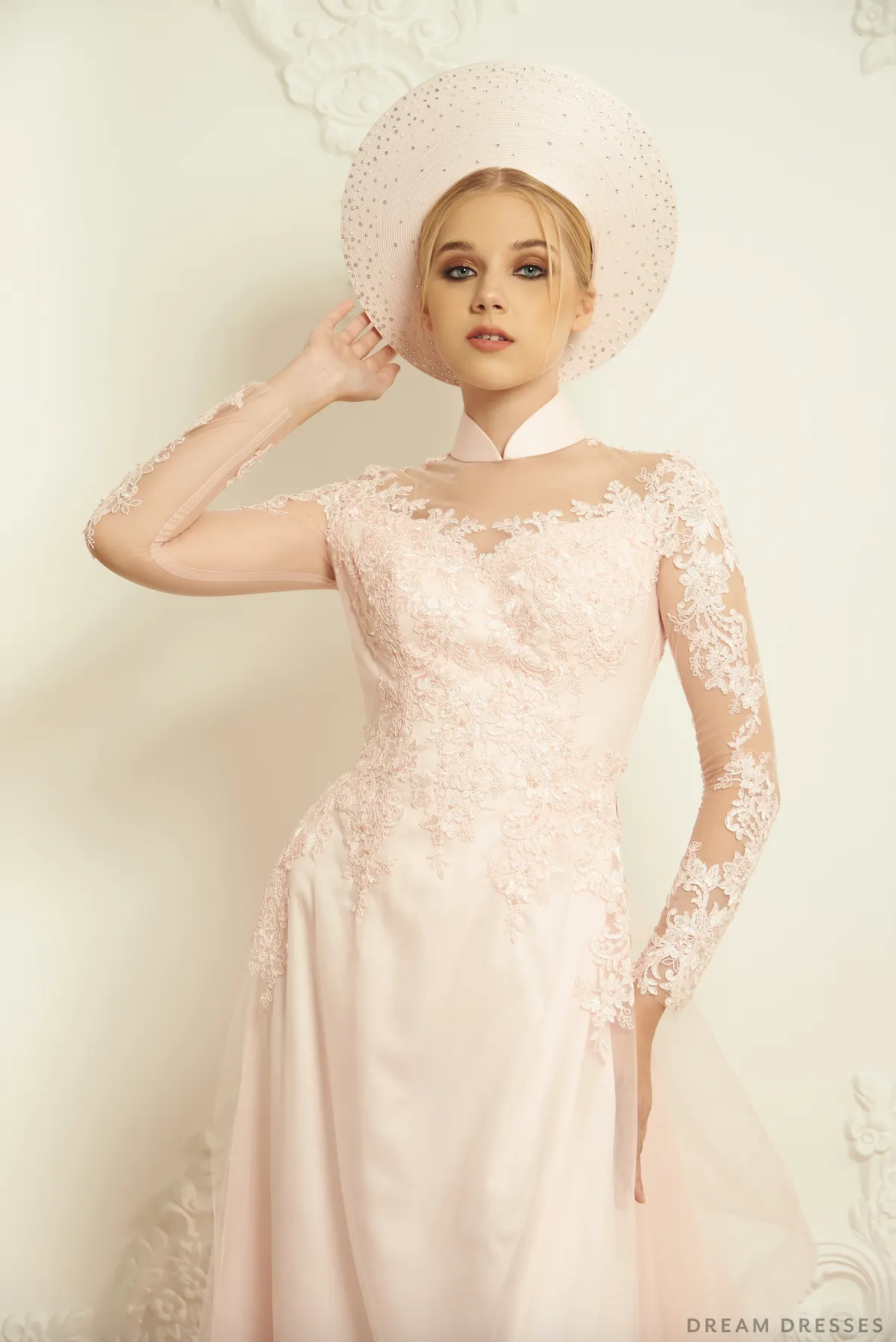 Ao Dai Hat | Vietnamese Bridal Hat (#EVELYN)