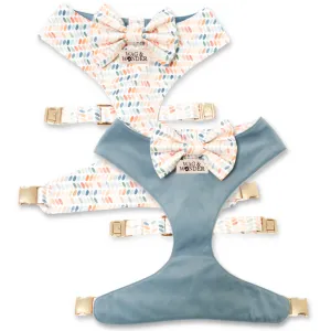 Arctic Sky Reversible Dog Harness   Bow Tie