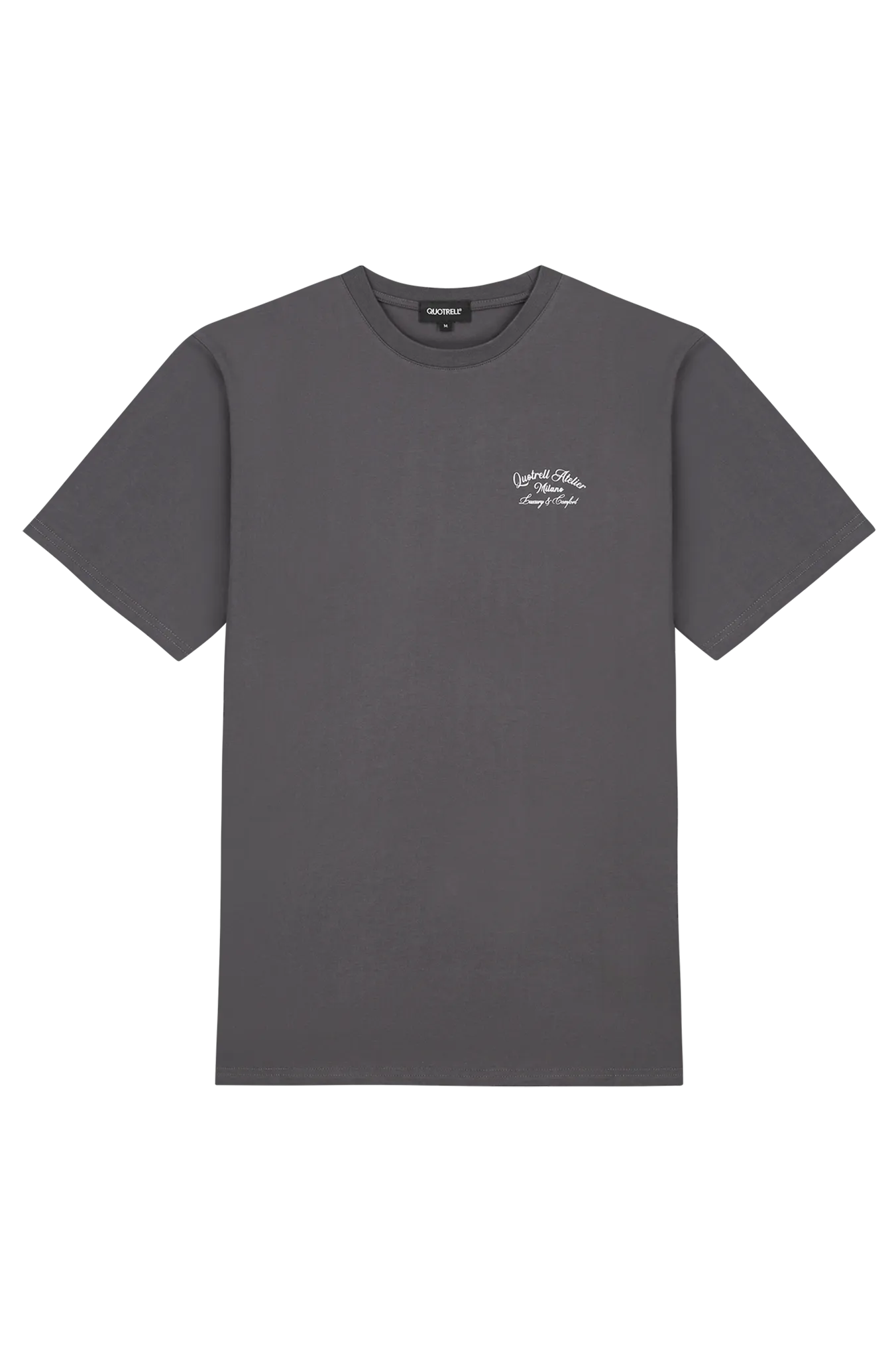 ATELIER MILANO T-SHIRT | ANTHRACITE/WHITE