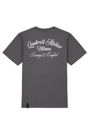 ATELIER MILANO T-SHIRT | ANTHRACITE/WHITE