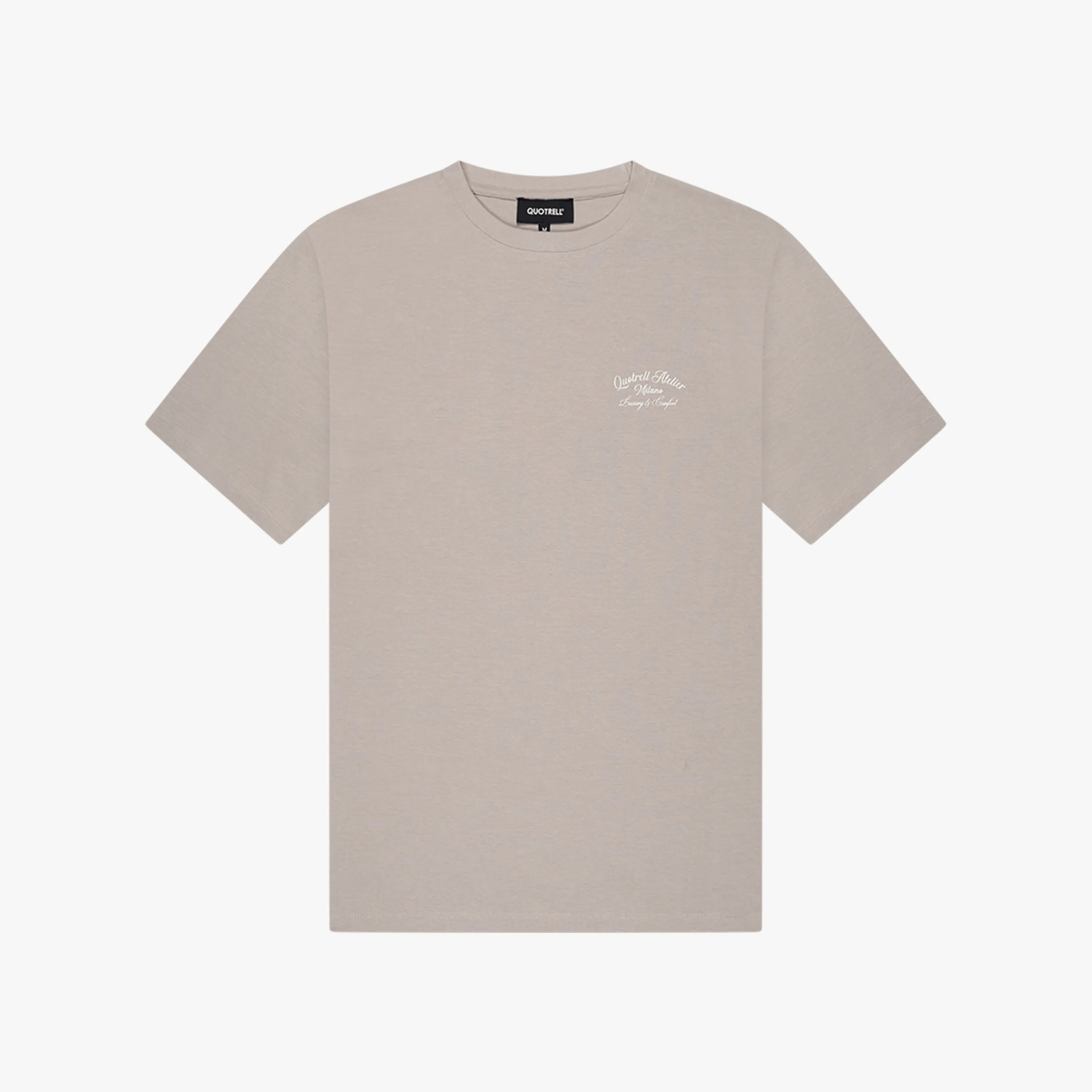 ATELIER MILANO TEE | TAUPE/OFF WHITE