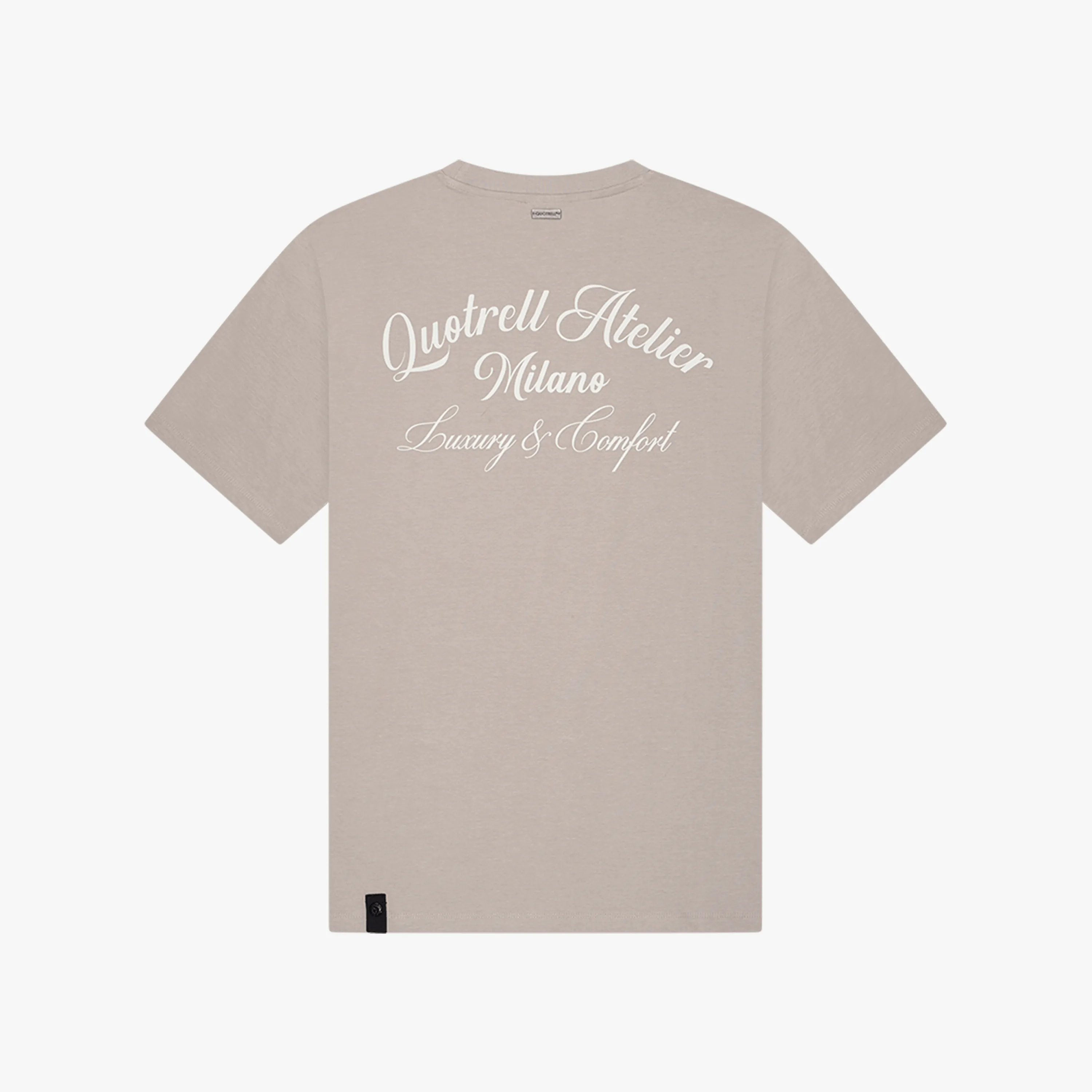 ATELIER MILANO TEE | TAUPE/OFF WHITE