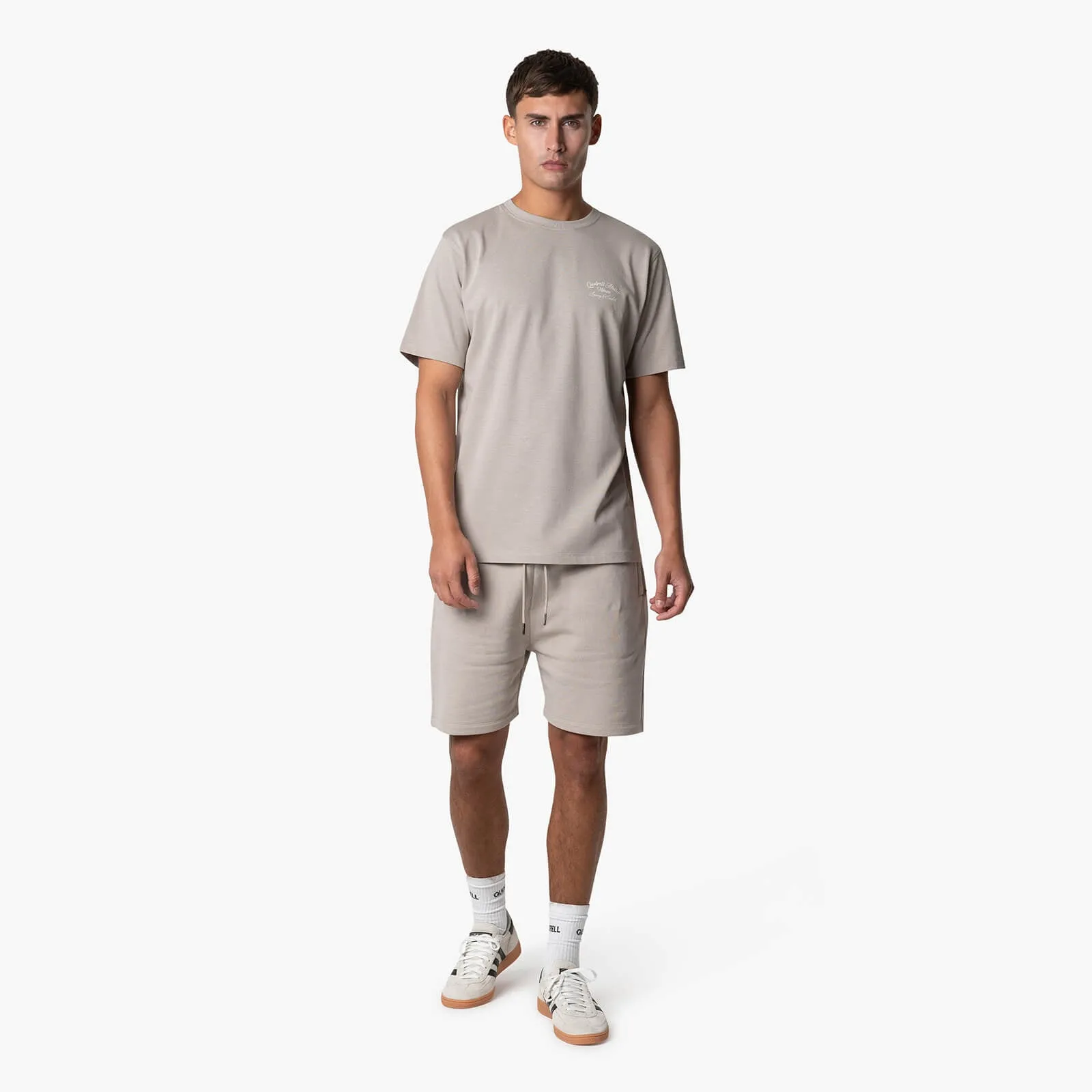 ATELIER MILANO TEE | TAUPE/OFF WHITE