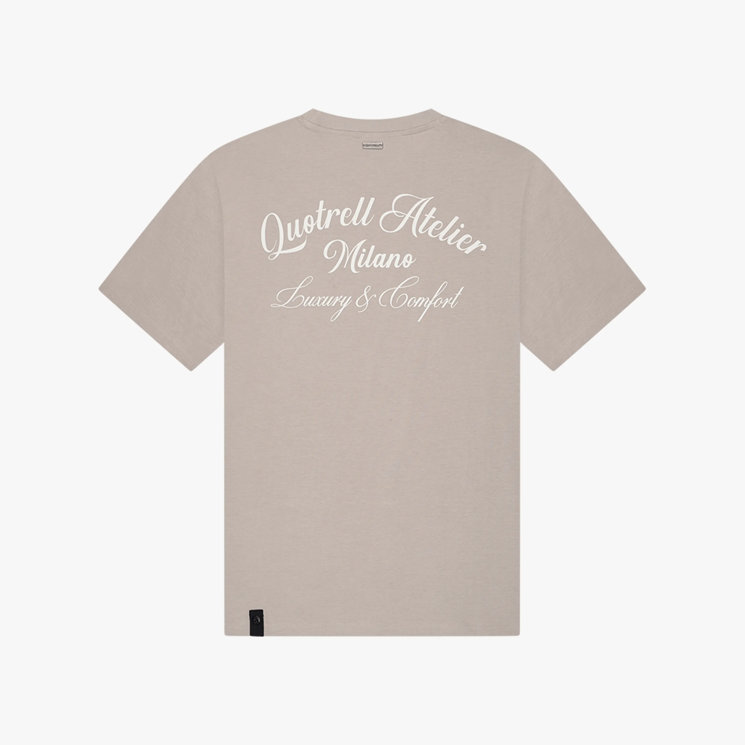 ATELIER MILANO TEE | TAUPE/OFF WHITE