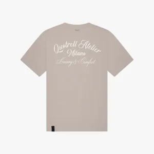 ATELIER MILANO TEE | TAUPE/OFF WHITE