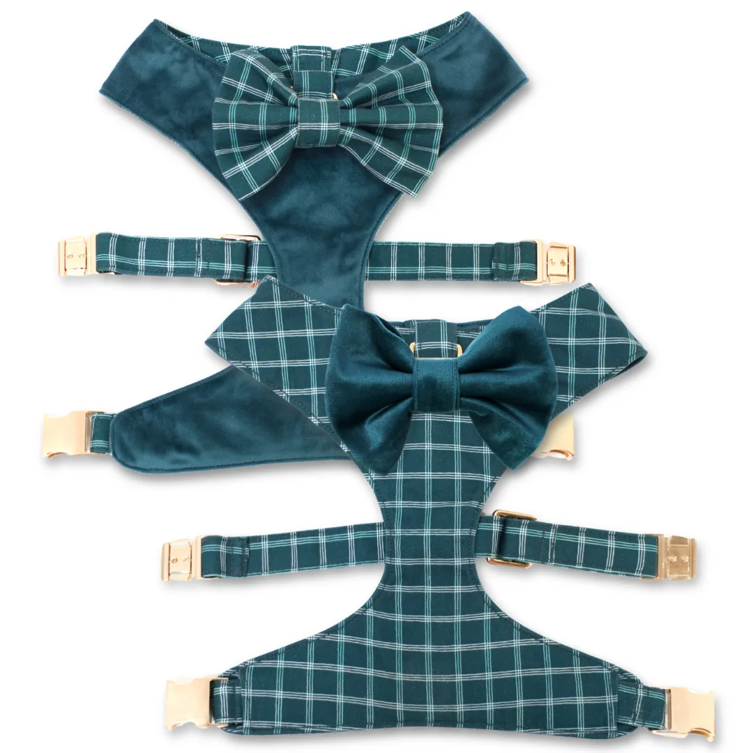 Atlantic Waves Reversible Dog Harness   Bow Tie