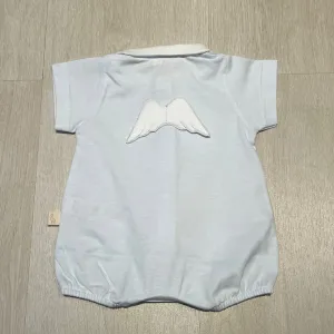 Baby Gi Angel Wings Cotton Romper - Blue